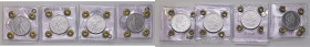 Repubblica Italiana - Insieme di 4 monete da 50 Lire 1962, 1963, 1964, 1965 • Sigillate G. Erpini qFDC/FDC, qFDC/FDC, FDC, FDC.

 

Come da foto