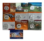 Australia - Insieme di 10 monete da 1 Dollaro 1997, 1998, 1999, 2000, 2001, 2002, 2003, 2004, 2005, 2006 Canguro • In confezione originale.

Come da...