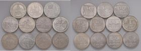 Austria - Insieme di 11 monete da 100 Schilling, 1976 Olympische Insbruck (2) 1976 Insbruck Winterspiele Skiing (4), 1976 Insbruck Winterspiele Bergis...