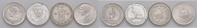 Germania - Repubblica di Weimar. Insieme di 4 monete da 3 Marchi, 1925 D, 1929 A, 1929 F, 1930 A.

 

Come da foto