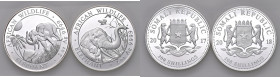 Somalia - Insieme di 2 monete da 200 Shillings, 2017 e 2018.

 

Come da foto
