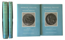 Medaglia Italiane del Rinascimento, Volume II e III, (1513-1640) J. G. Pollard, insieme di due libri.

 

Come nuovo