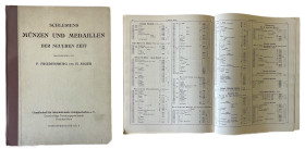 Schlesiens, Munzen und Medaillen der Neueren Zeit, F. Friedensburg, H. Seger. Breslavia 1901. Pagine 104, tavole 49, con copertina rigida e in lingua ...