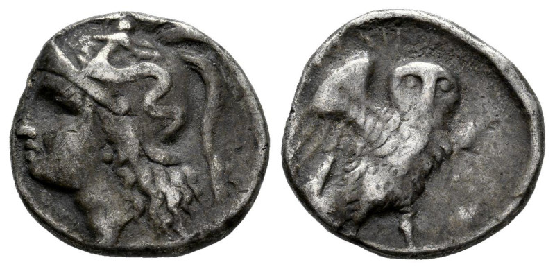 Calabria. Tarentum. Drachm. 302-281 BC. (Vlasto-1077/83). (HN Italy-1018). Anv.:...