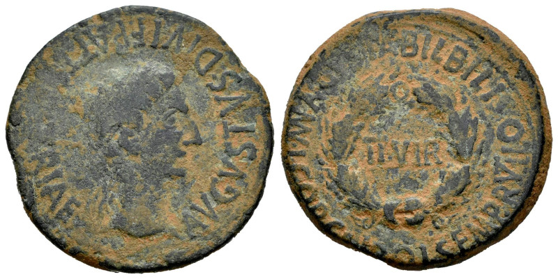 Bilbilis. Augustus period. Unit. 27 BC - 14 AD. Calatayud (Zaragoza). (Abh-280)....