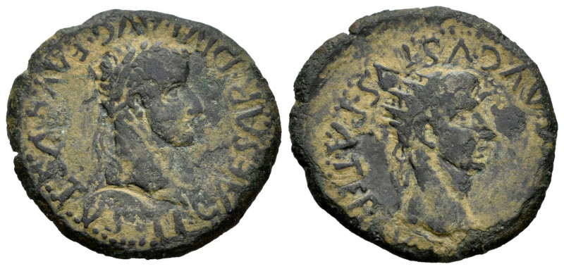 Tarraco. Time of Tiberius. Unit. 14-36 AD. Tarragona. (Abh-2373). (Acip-3268b). ...