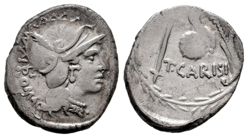 Carisius. T. Carisius. Denarius. 46 BC. Rome. (Ffc-546). (Craw-464/3a). (Cal-384...