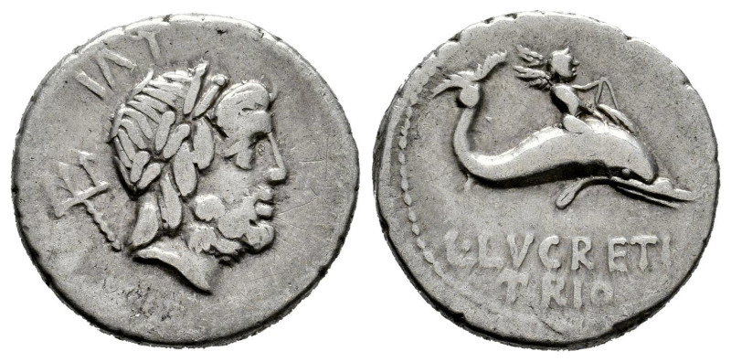 Lucretius. L. Lucretius Trio. Denarius. 76 BC. Rome. (Ffc-824). (Craw-390/2). (C...