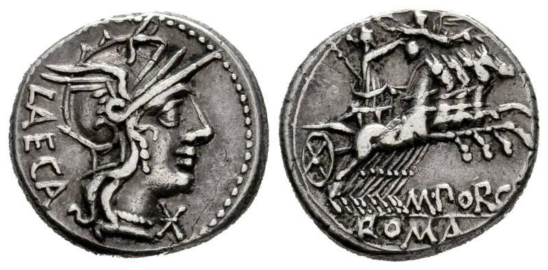 Porcius. Marcius Porcius Laeca. Denarius. 125 BC. Rome. (Ffc-1051). (Craw-270/1)...