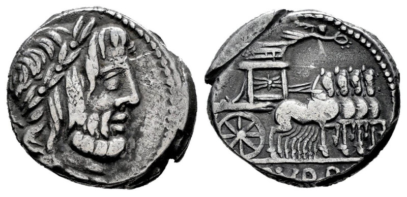 Rubrius. L. Rubrius Dossenus. Denarius. 87 BC. Rome. (Ffc-1091). (Craw-348/1). (...