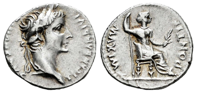 Tiberius. Denarius. 14-37 AD. Lugdunum. (Ric-I 30 corr.). (Bmcre-48). (Rsc-16a)....