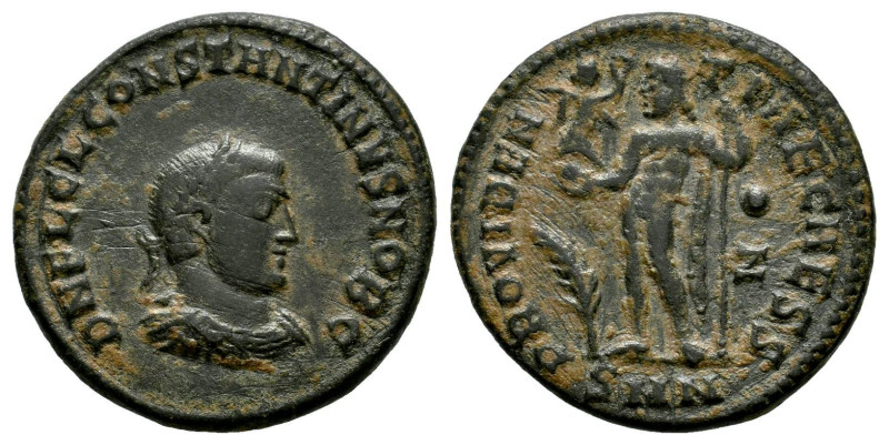 Constantinus II. Follis. 317-320 AD. Nicomedia. (Ric-VII 36). Anv.: D N FL CL CO...