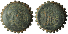 SELEUKID KINGS of SYRIA. Demetrios I Soter (162-150 BC). Antioch on the Orontes
AE Bronze (27mm, 17,43g)