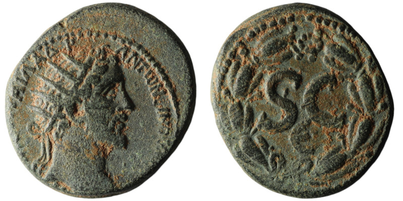 SYRIA, Seleucis and Pieria. Antioch. Antoninus Pius (AD 138-161)
AE Bronze (24mm...