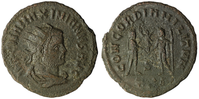 Maximianus Herculius (AD 286-305). Kyzikos
AE Antoninianus (22mm, 3,26g)