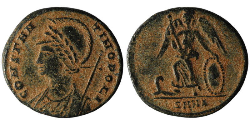 Commemorative Series (AD 330-354). Nicomedia
AE Follis (18mm, 2,25g)

Artificial...