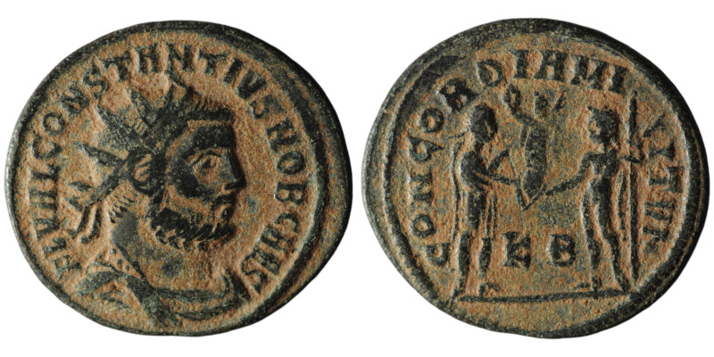 Constantius I, as Caesar (AD 293-305). Kyzikos
AE Antoninianus (22mm, 2,53g)

Ar...