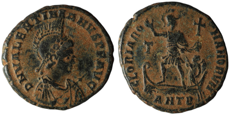 Valentinian II (AD 375-392). Antioch
AE Follis (23mm, 4,91g)

Artificial sandpat...