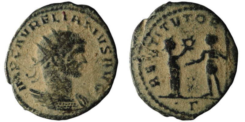 Aurelian (AD 270-275). Kyzikos
Antoninianus (22mm, 3,34g)

Artificial sandpatina