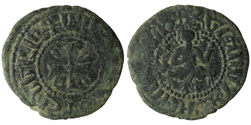 ARMENIA, Cilician Armenia. Royal. Levon III (AD 1301-1307)
AE Kardez (25mm, 3,92...