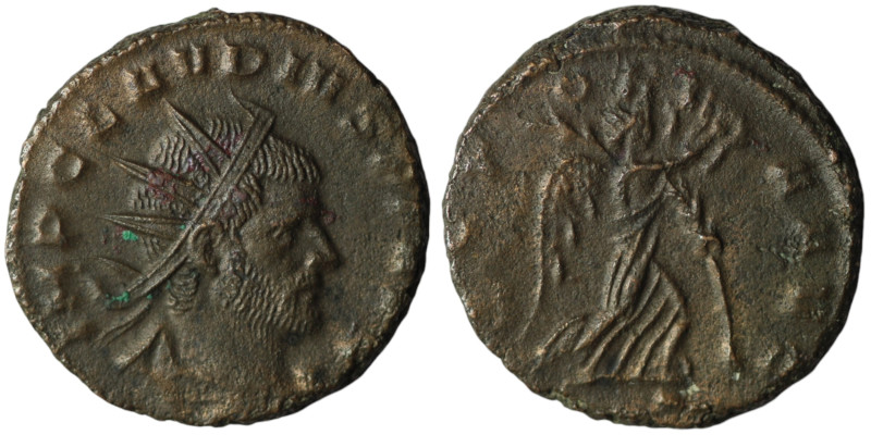 Claudius II (AD 268-270). Mediolanum
AE Antoninianus (19mm, 3,89g)