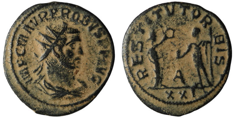 Probus (AD 276-282). Antioch
Antoninianus (23mm, 3,03g)

Artificial sandpatina