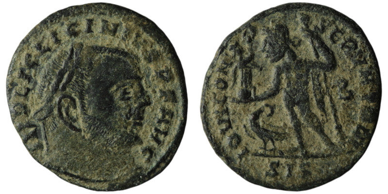 Licinius I (AD 308-324). Siscia
AE Follis (21mm, 3,00g)