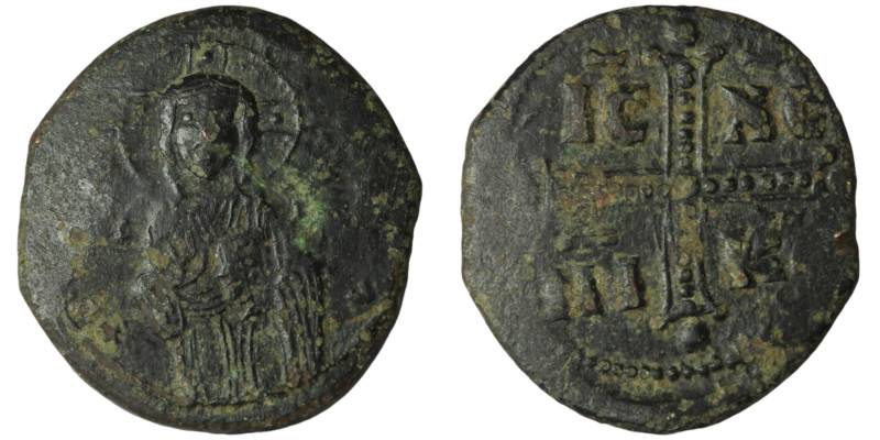 Anonymous follis attributed to Michael IV (AD 1034-1041). Constantinople
AE Foll...