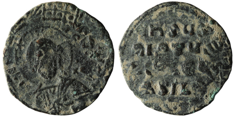 Anonymous Follis. Time of Basil II with Constantine VIII (976-1025.AD)
AE Follis...