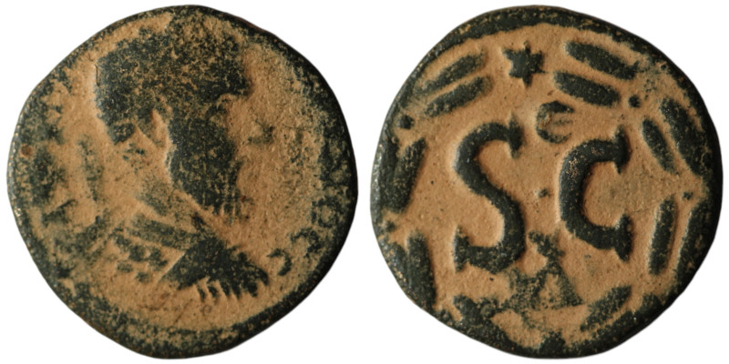 SYRIA, Seleucis and Pieria. Antioch. Macrinus (AD 217-218)
AE Bronze (19mm, 4,55...