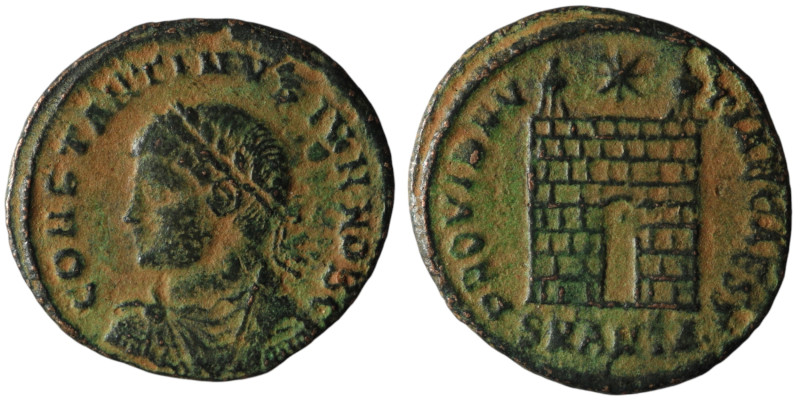 Constantine II, Caesar (AD 316-337). Antioch
AE Follis (20mm, 2,41g)

Artificial...