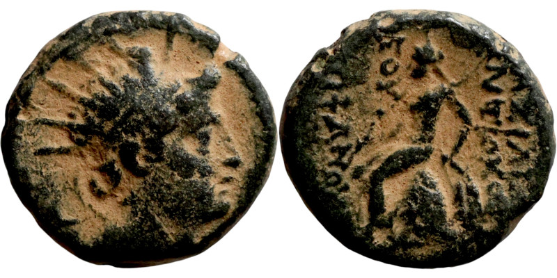 SELEUKID KINGS of SYRIA. Uncertain mint. Antiochus IV Theos (175-165 BC). AE bro...