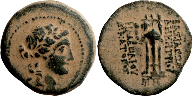 SELEUKID KINGS of SYRIA. Uncertain mint. Demetrios II Nikator (146-139 BC). AE b...