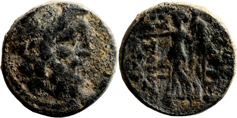 SELEUKID KINGS of SYRIA. Antioch mint. Demetrios II Nikator ? (129 - 125 BC). AE...