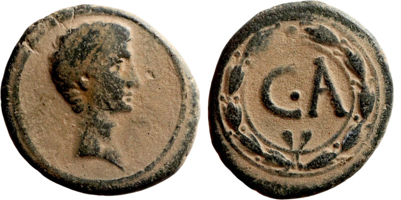 ASIA. Uncertain Asian mint. Augustus (27 BC – 14 AD). AE bronze. Obv.: bare head...