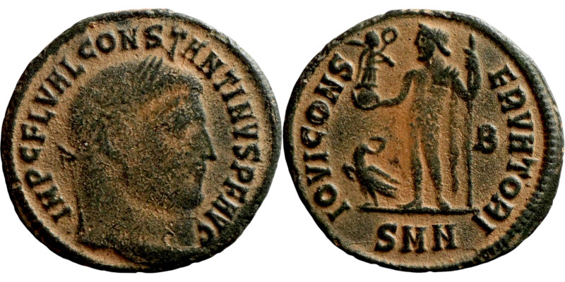 CONSTANTINE I. Æ, Follis. 313-314 AD IOVI CONSERVATORI.

20mm 2,80g

Artific...