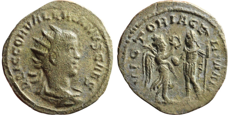 Valerian I AD 253-260. Antioch Billon Antoninianus

21mm 2,60g