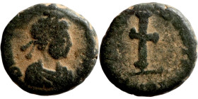 Galla Placidia 421-450 AD. AE4 Rome, circa 425-435 AD. DN GALLA PLACIDIA PF AVG Diademed and draped bust of Galla Placidia to right. Rev. SALVS REI PV...