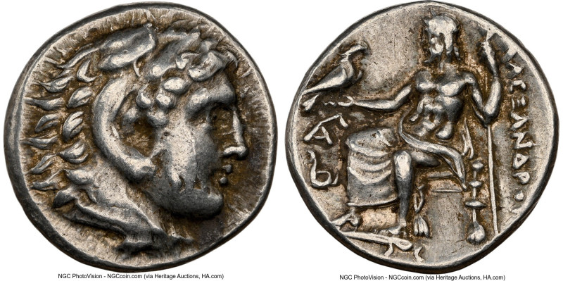MACEDONIAN KINGDOM. Alexander III the Great (336-323 BC). AR drachm (16mm, 2h). ...