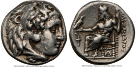 MACEDONIAN KINGDOM. Alexander III the Great (336-323 BC). AR drachm (15mm, 11h). NGC Choice VF. Lifetime issue, Sardes, ca. 334-323 BC. Head of Heracl...