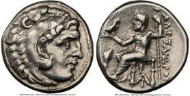 MACEDONIAN KINGDOM. Alexander III the Great (336-323 BC). AR drachm (16mm, 1h). NGC Choice VF. Early posthumous issue, Magnesia, ca. 319-305 BC. Head ...