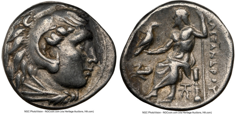 MACEDONIAN KINGDOM. Alexander III the Great (336-323 BC). AR drachm (16mm, 1h). ...