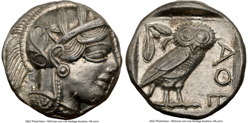 ATTICA. Athens. Ca. 440-404 BC. AR tetradrachm (23mm, 17.22 gm, 10h). NGC Choice...