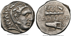 IONIA. Erythrae. Ca. mid-4th-early 3rd centuries BC. AR drachm (15mm, 5h). NGC Choice VF. Diopeithes, magistrate. Head of Heracles right, wearing lion...