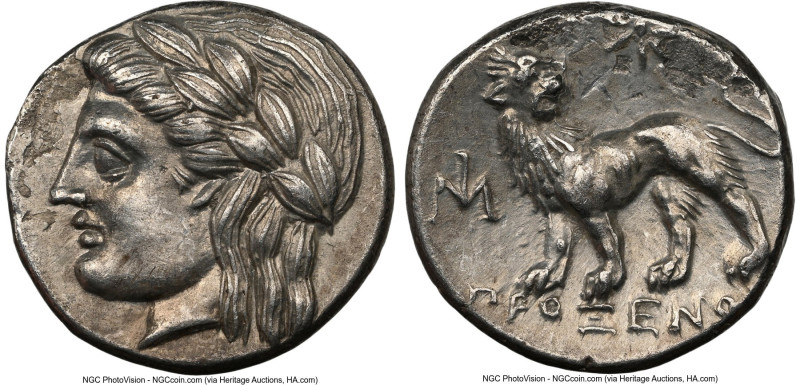 IONIA. Miletus. Ca. 4th-3rd centuries BC. AR drachm (15mm, 3.44 gm, 1h). NGC Cho...