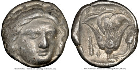 CARIAN ISLANDS. Rhodes. Ca. 340-316 BC. AR tetradrachm (22mm, 14.93 gm, 12h). NGC (photo certificate) Choice VF 5/5 - 2/5. Chian standard. Head of Hel...