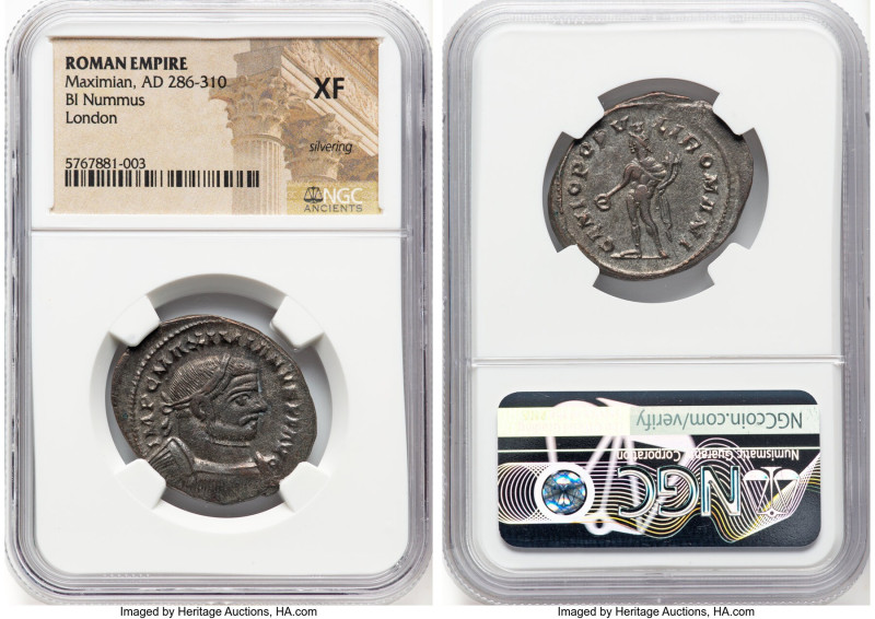 ANCIENT LOTS. Roman Imperial. Lot of three (3) BI issues. NGC Fine-Choice XF, Si...