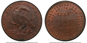 Middlesex. Pair of Certified copper 1/2 Penny Tokens, 1) Hall's copper 1/2 Penny Token ND (c. 1790) - MS64 Brown PCGS, D&H-319c. 2) Allen's copper 1/2...