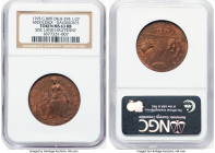 Middlesex. Pair of copper 1/2 Penny Tokens 1795 MS63 Brown NGC, 1) Davidson's copper 1/2 Penny Token, MS63 Red and Brown, D&H-295. SISE Land Halfpenny...