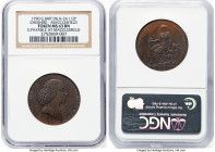 Pair of Certified copper 1/2 Penny Tokens NGC, 1) Cheshire. Macclesfield 1/2 Penny Token 1790 - MS63 Brown, D&H-24. Edge: Payable at Macclesfield 2) S...